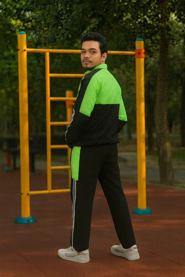 Green_Lycra_Blend_Polyester_Zip_Solid_Track_Suit_For_Men