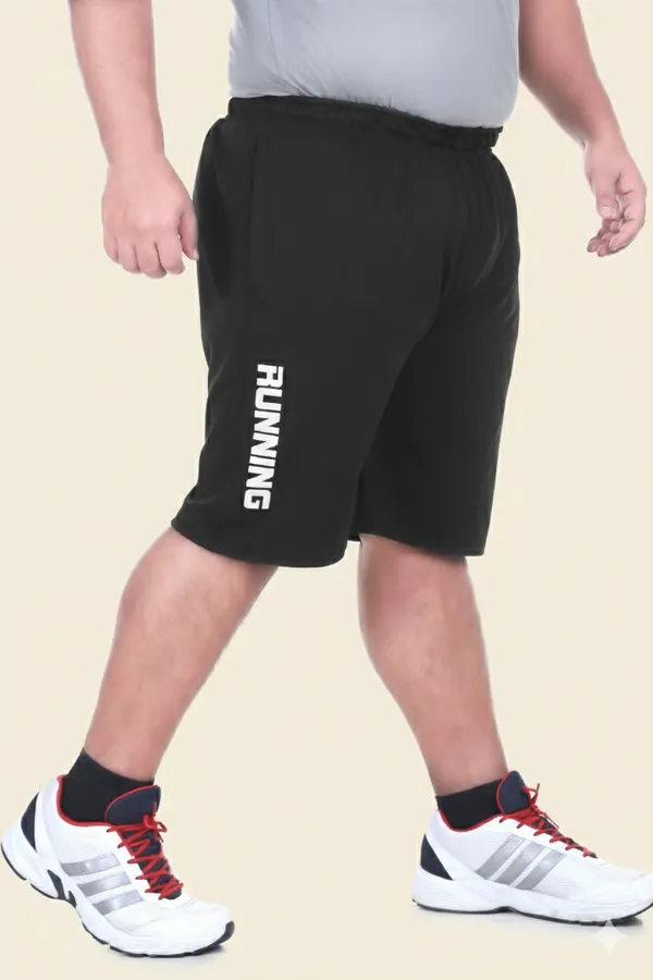 Black_Lycra_Blend_Elasticated_Solid_Shorts_For_Men