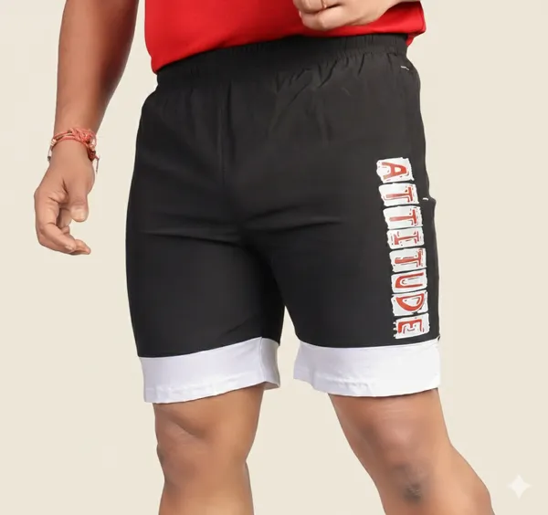 Black_Lycra_Blend_Polyester_Elasticated_Solid_Shorts_For_Men