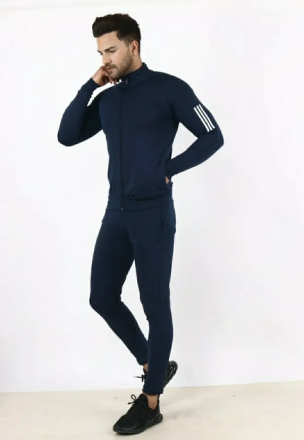 Blue_Lycra_Blend_Polyester_Full_Zip_Solid_Track_Suit_For_Men