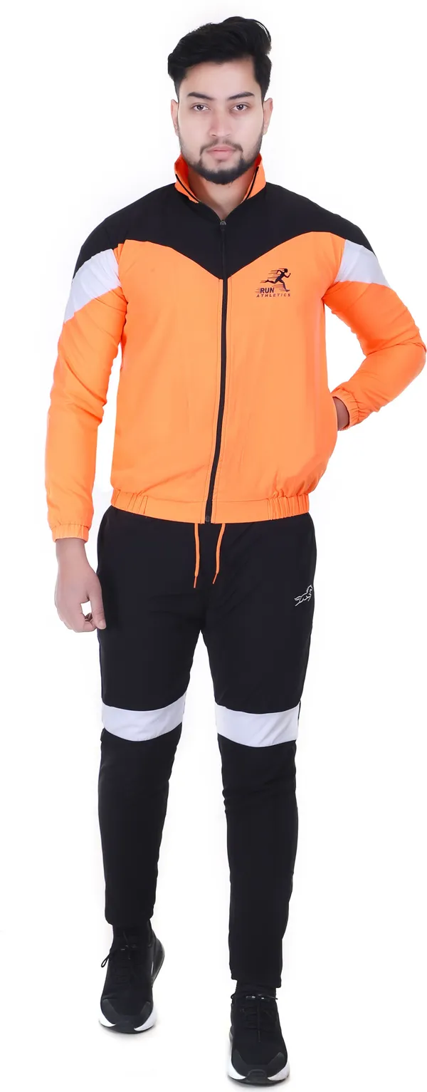 Orange_Polyester_Lycra_Blend_Full_Zip_Solid_Track_Suit_For_Men