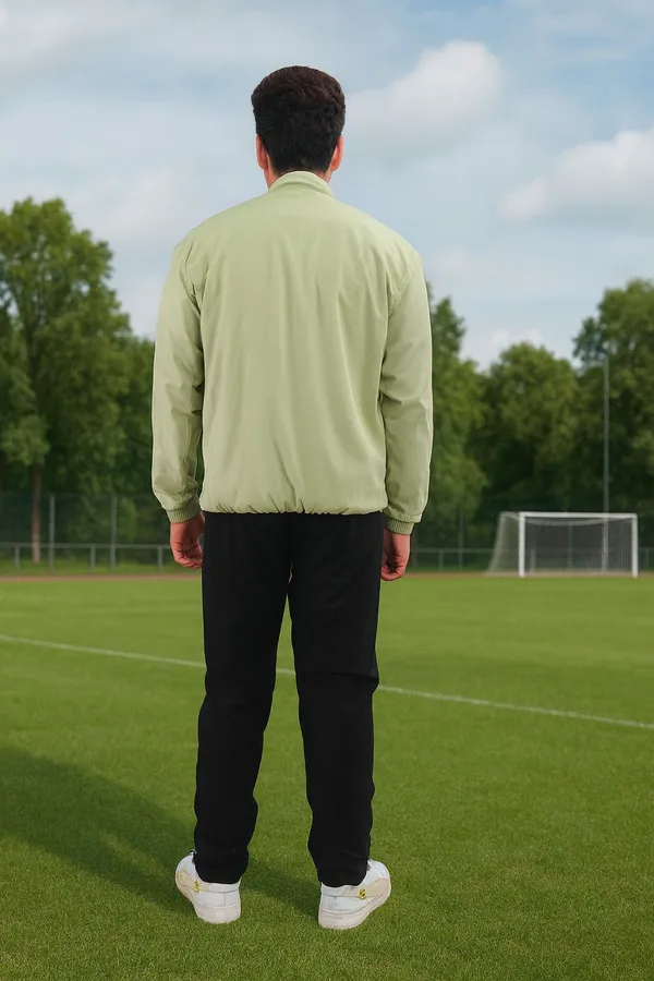 Light_Green_Wool_Blend_Fleece_Lycra_Blend_Polyester_Zip_Solid_Track_Suit_For_Men