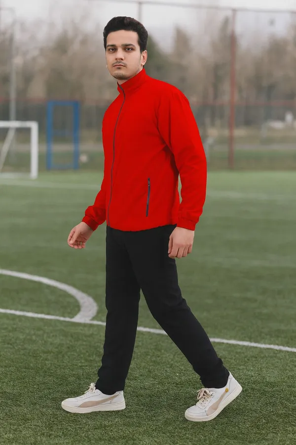 Red_Polyester_Wool_Blend_Lycra_Blend_Zip_Solid_Track_Suit_For_Men