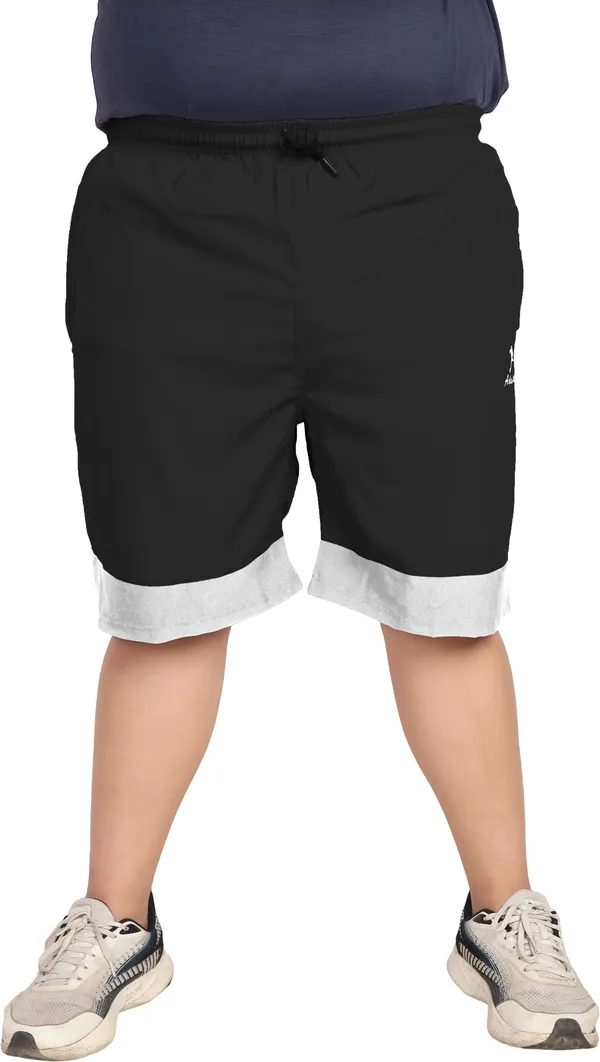 Black_Lycra_Blend_Polyester_Elasticated_Solid_Shorts_For_Men