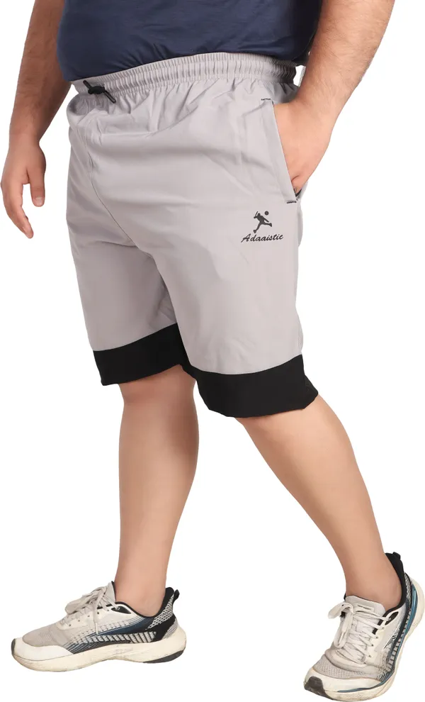 Grey_Lycra_Blend_Polyester_Elasticated_Solid_Shorts_For_Men