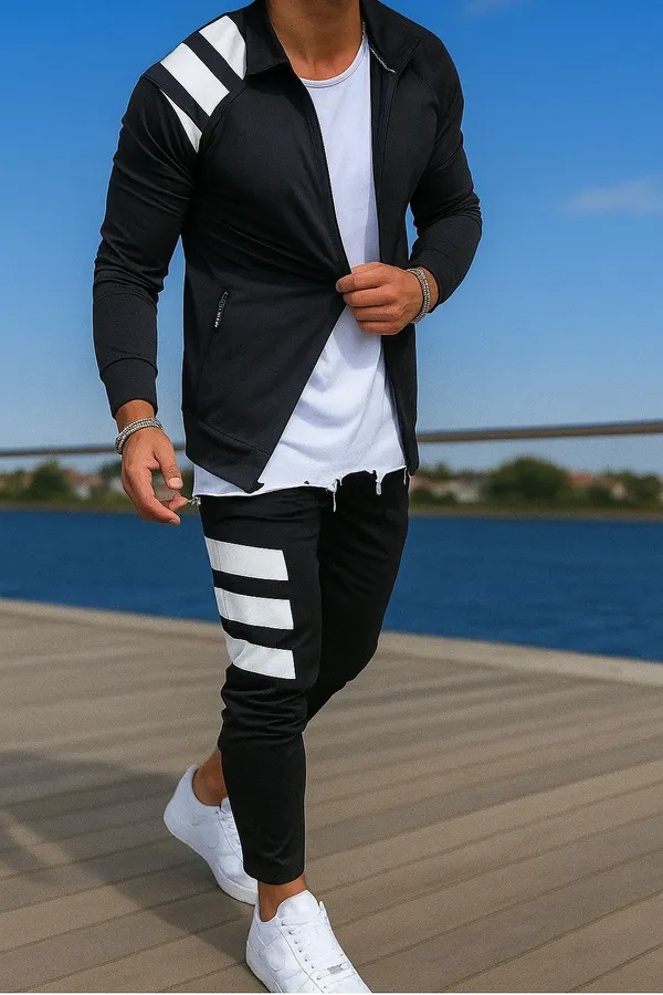 Black_Polyester_Lycra_Blend_Zip_Solid_Track_Suit_For_Men