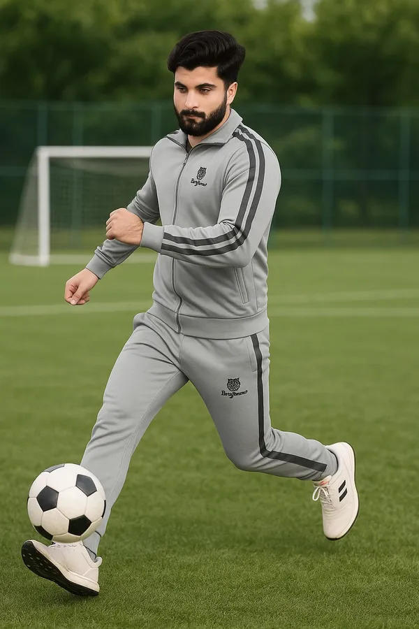 Silver_Lycra_Blend_Polyester_Blend_Zip_Solid_Track_Suit_For_Men