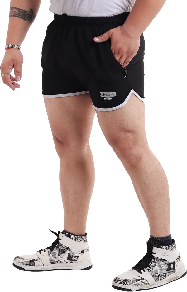 Black_Lycra_Blend_Polyester_Elasticated_Solid_Shorts_For_Men