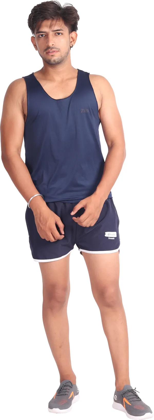 Black_Lycra_Blend_Polyester_Elasticated_Solid_Shorts_For_Men