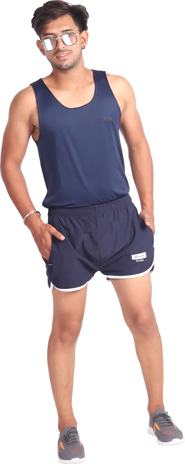 Black_Lycra_Blend_Polyester_Elasticated_Solid_Shorts_For_Men