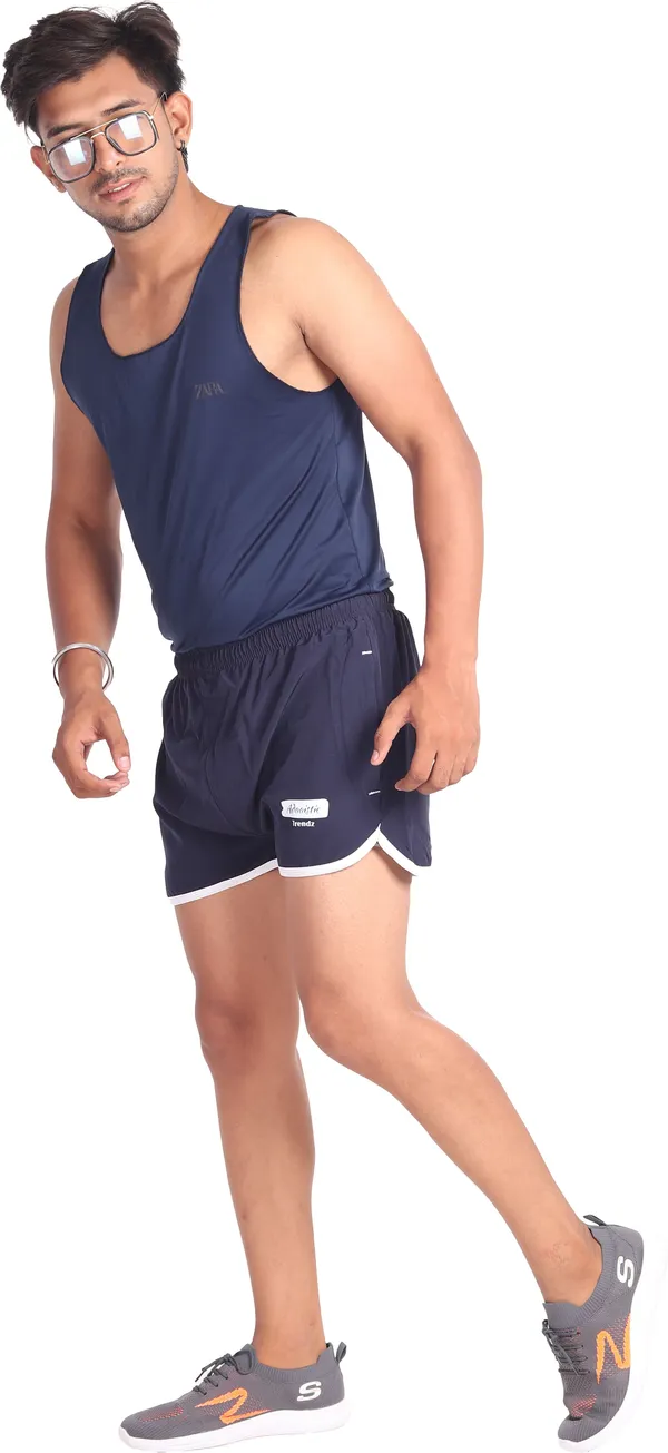 Black_Lycra_Blend_Polyester_Elasticated_Solid_Shorts_For_Men