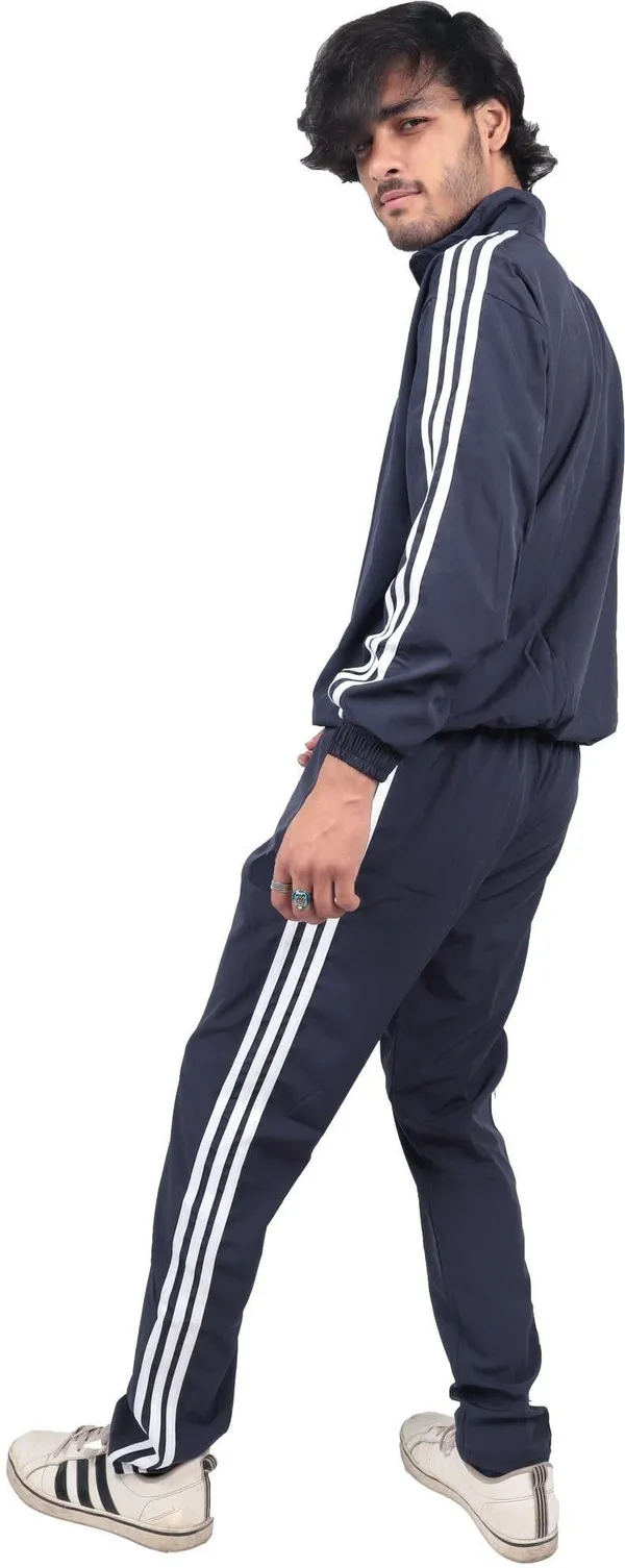 Blue_Polyester_Blend_Full_Zip_Striped_Solid_Track_Suit_For_Men