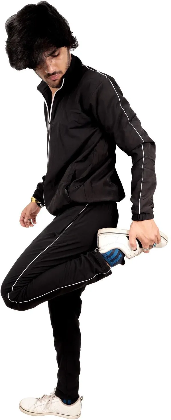 Black_Polyester_Blend_Full_Zip_Solid_Track_Suit_For_Men