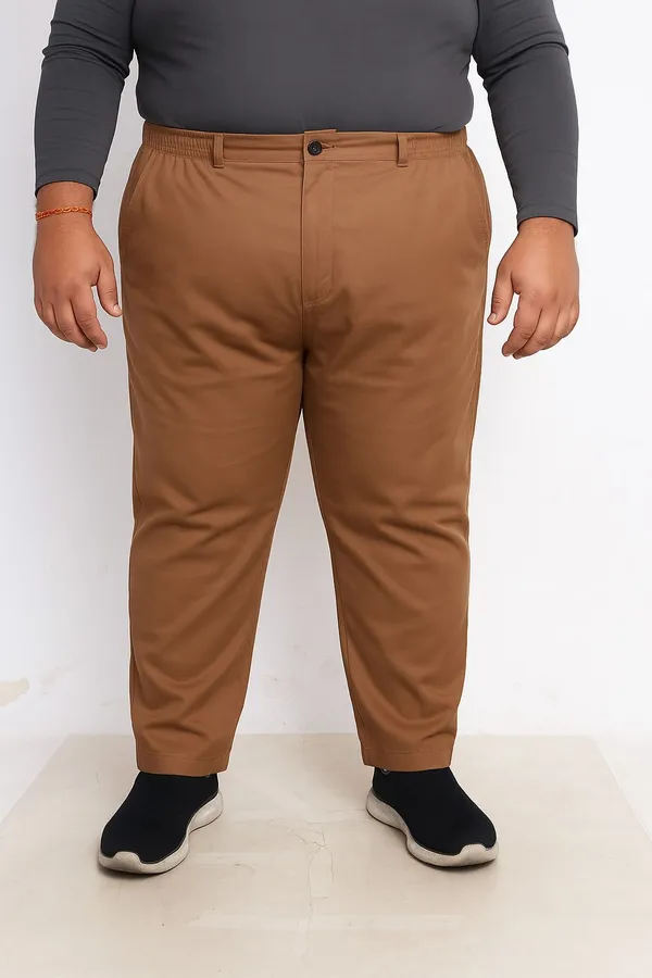 Brown_Lycra_Blend_Polyester_Button_Solid_Track_Pant_For_Men