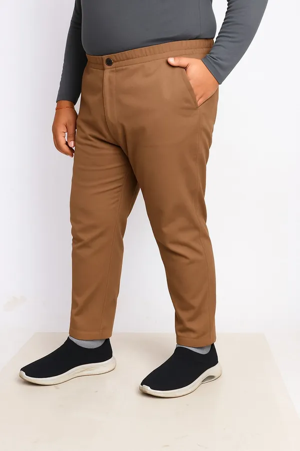 Brown_Lycra_Blend_Polyester_Button_Solid_Track_Pant_For_Men
