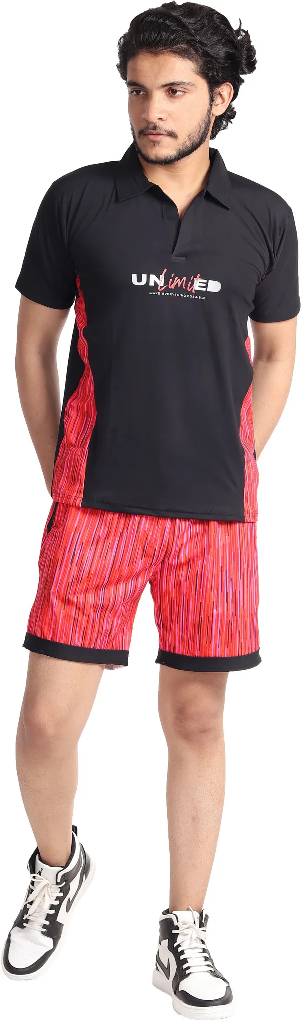 Red_Lycra_Blend_Polyester_Blend_Regular_Track_Suit_For_Men