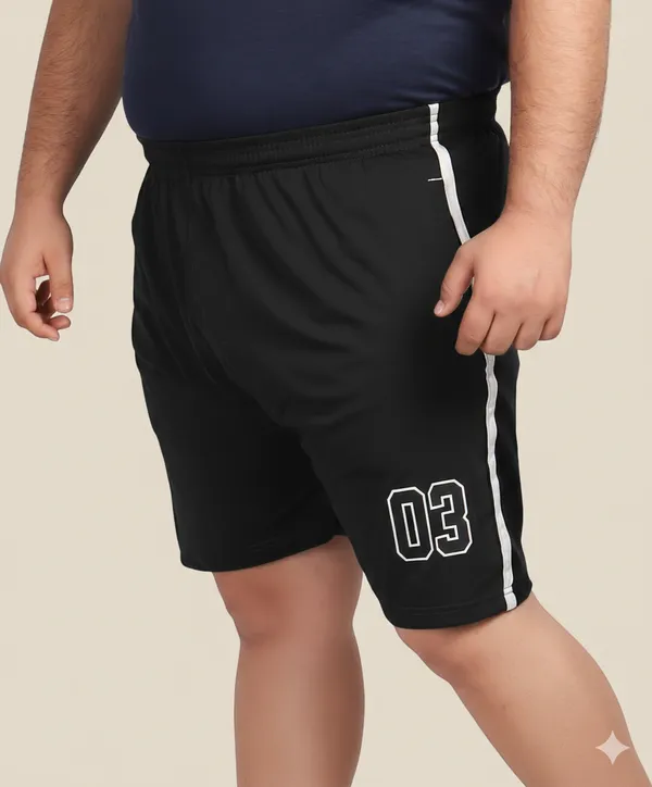 Black_Lycra_Blend_Polyester_Elasticated_Solid_Shorts_For_Men