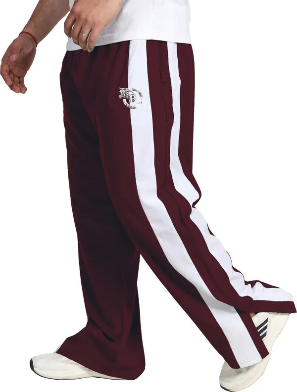 Maroon_Polyester_Elastic_Striped_Track_Pant_For_Men