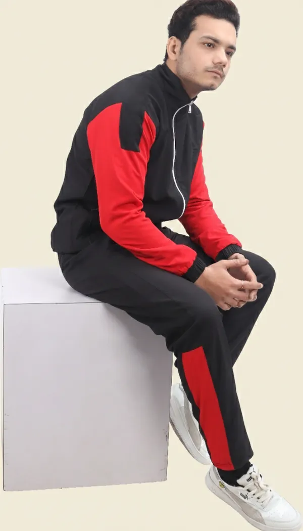 Black_Polyester_Lycra_Blend_Zip_Solid_Track_Suit_For_Men