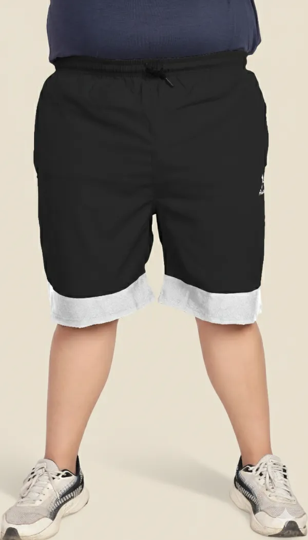 Black_Lycra_Blend_Polyester_Elasticated_Solid_Shorts_For_Men