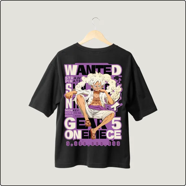 Gear-5_Awakening__Luffy_Black_Cotton_Regular_T-shirt_For_Men