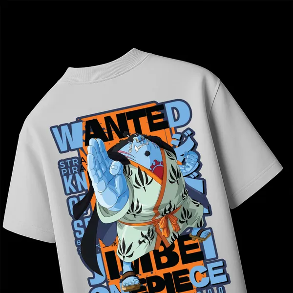 Jinbe�s_Tide_White_Cotton_Oversize_T-Shirt_For_Men