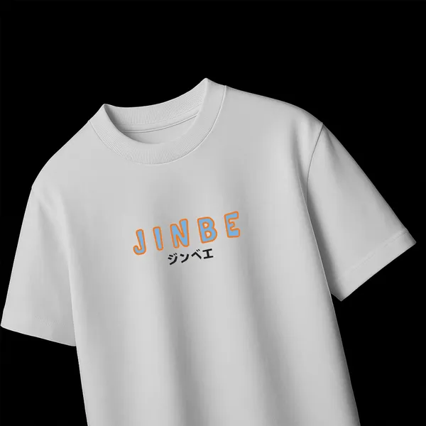 Jinbe�s_Tide_White_Cotton_Oversize_T-Shirt_For_Men