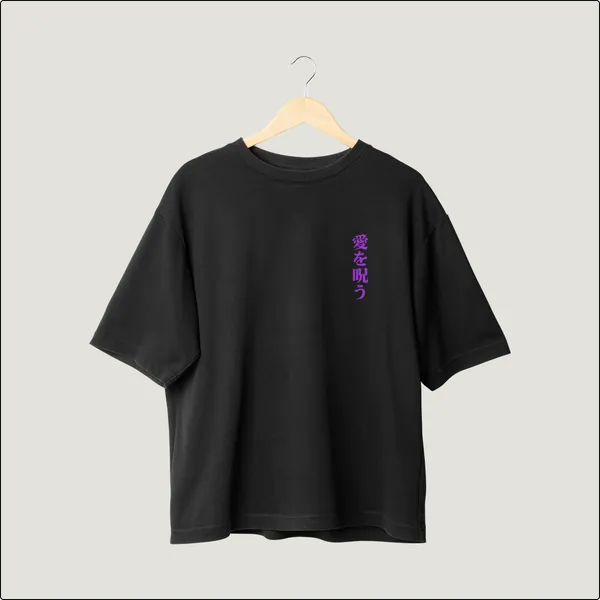 Cursed_Bond_Yuta_Rika�s_Tale_Black_Cotton_Oversize_T-Shirt_For_Men