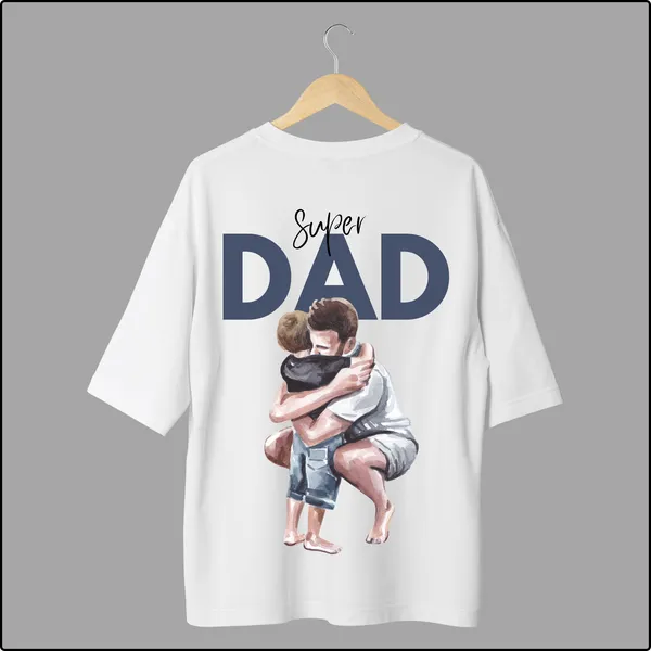 Dad_Fun_Stylish_Tees_White_Cotton_Oversize_T-Shirt_For_Men