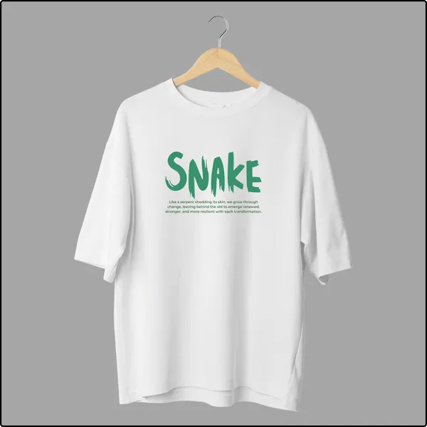 Snake_Oversize_Bold_Stylish_Serpent_Inspired_White_100%_Cotton_T-shirt