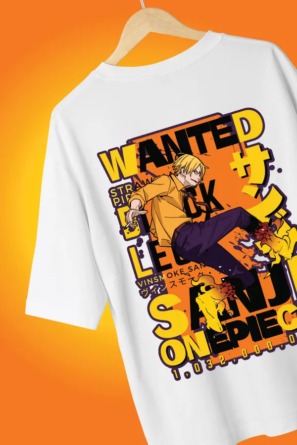 Sanjis_Wanted_The_Black_Leg_Bounty_White_Cotton_Oversize_T-Shirt_For_Men