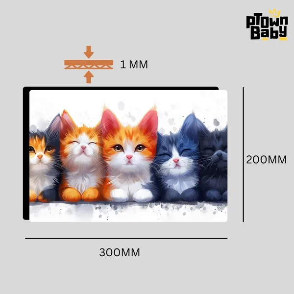 Adorable_Kitten_Ensemble__A4_Size_Metal_Poster