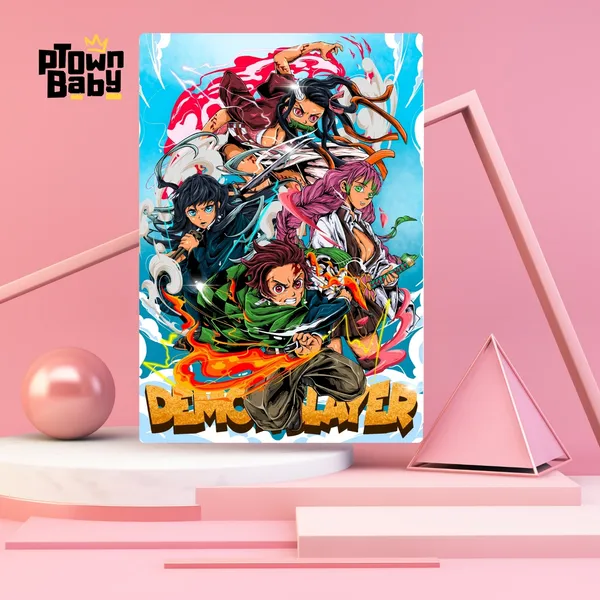 Demon_Slayer_Art_-_A4_Premium__A4_Size__Metal_Poster
