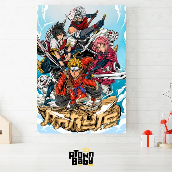 Multicolor_Naruto_Charactersanime_Action_Scene_Poster