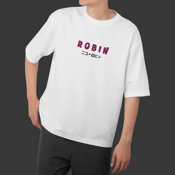Demon_Child_Nico_Robin_White_Cotton_Oversize_T-Shirt_For_Men