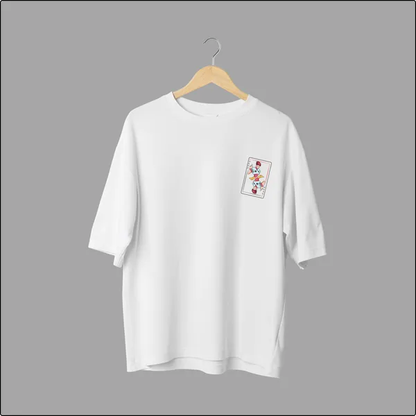 Hisoka�s_Trickster_HxH�s_Magician_Unleashed_White_Cotton_Oversize_T-Shirt_For_Men