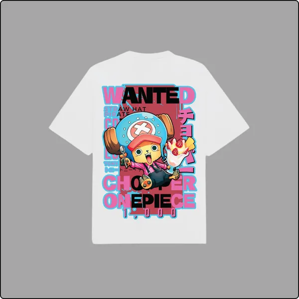 Chopper�s_Sweet_Escape_The_Cotton_Candy_Lover_White_Cotton_Regular_T-shirt_For_Men
