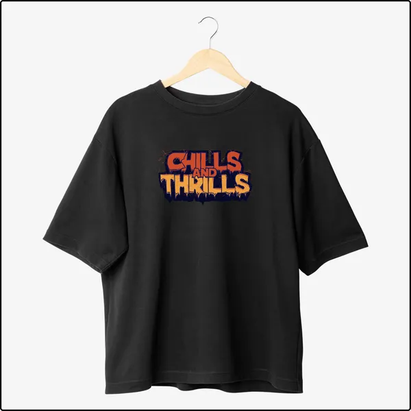 Chills_and_Thrills_Oversize_Spooky_Adventurous_Graphic_Black_100%_Cotton_T-shirt