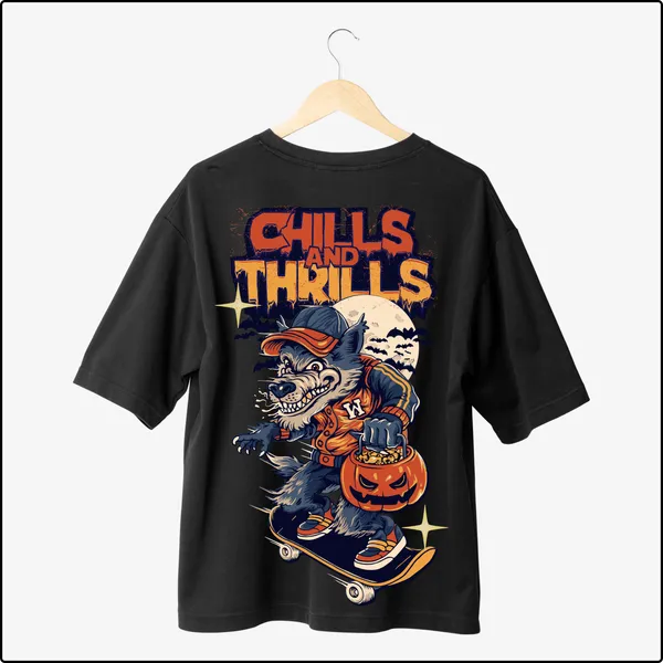 Chills_and_Thrills_Oversize_Spooky_Adventurous_Graphic_Black_100%_Cotton_T-shirt