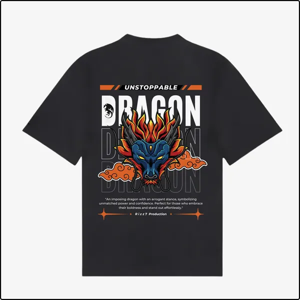 Dragon_Mythical_Fierce_Fantasy_Inspired_Black_Cotton_Regular_T-shirt_For_Men