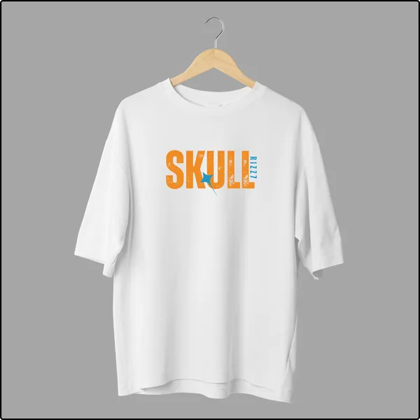 Skull_Rizz_Edgy_Stylish_Skeleton-Inspired_Fashion_Black_Cotton_Oversize_T-Shirt_For_Men