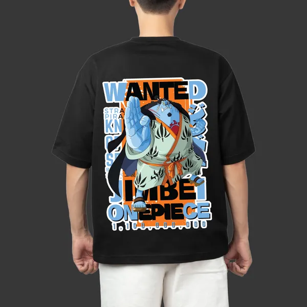 Jinbe�s_Tide_Black_Cotton_Oversize_T-Shirt_For_Men