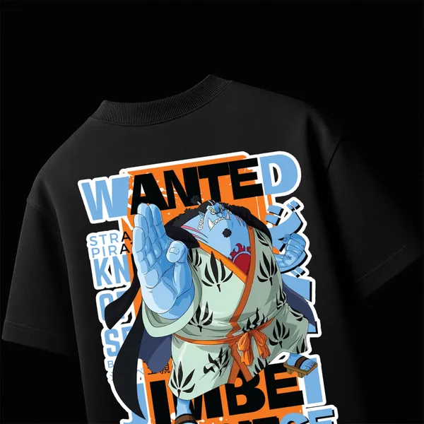 Jinbe�s_Tide_Black_Cotton_Oversize_T-Shirt_For_Men