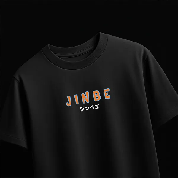 Jinbe�s_Tide_Black_Cotton_Oversize_T-Shirt_For_Men