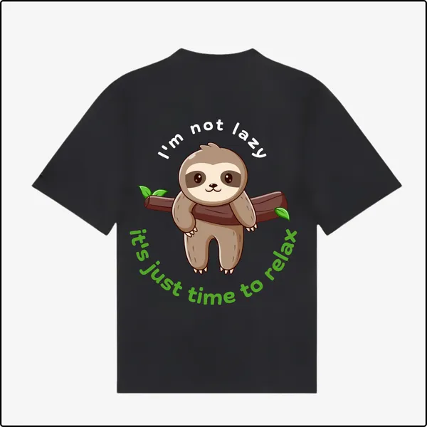 I_Am_Not_Lazy_Fun_Black_Cotton_Regular_T-shirt_For_Men