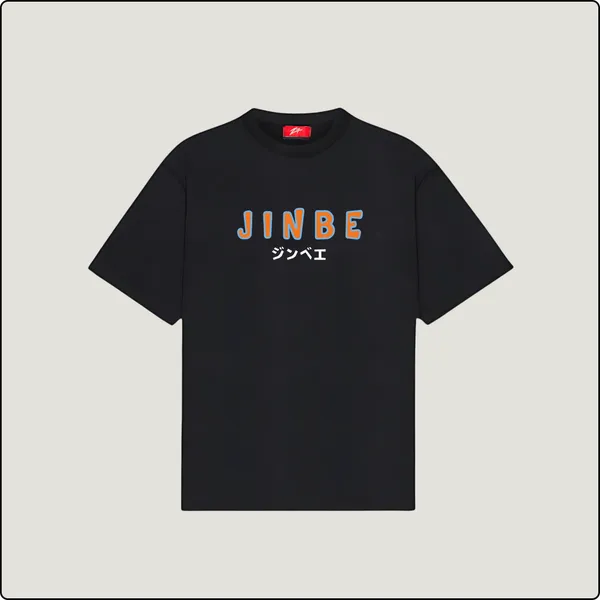 Jinbe�s_Tide_Black_Cotton_Regular_T-shirt_For_Men