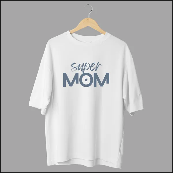 Super_Mom_Stylish_Empowering_Tees_White_Cotton_Oversize_T-Shirt_For_Men