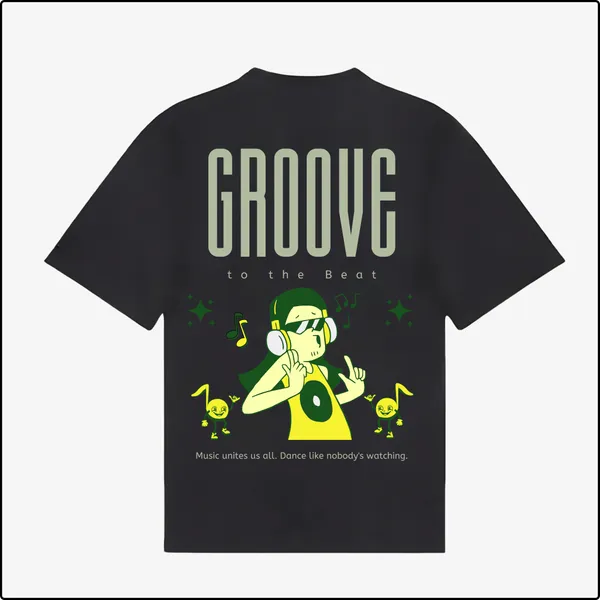 Groove_Black_Cotton_Regular_T-shirt_For_Men