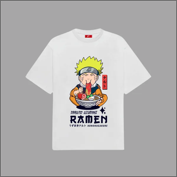 Naruto_Feast_Ramen_Time_Fun_White_100%_Cotton_T-shirt
