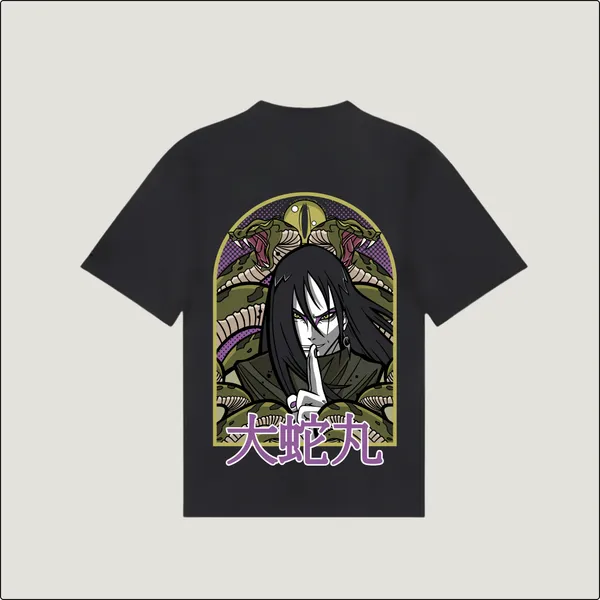 Orochimaru�s_Shadow_Black_Cotton_Regular_T-shirt_For_Men